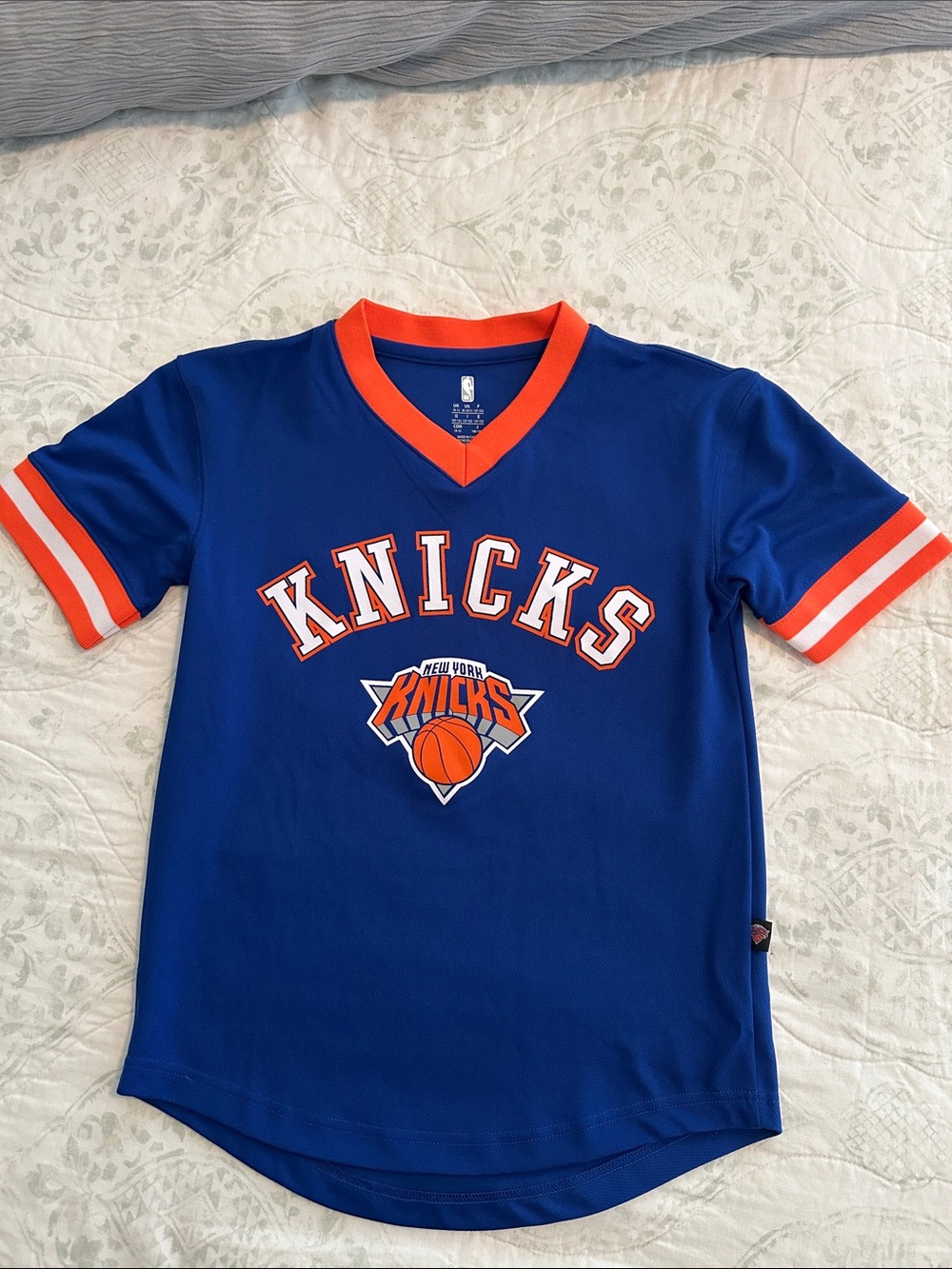 Knicks Blue & Orange Short Sleeve Jersey Top - Barrett